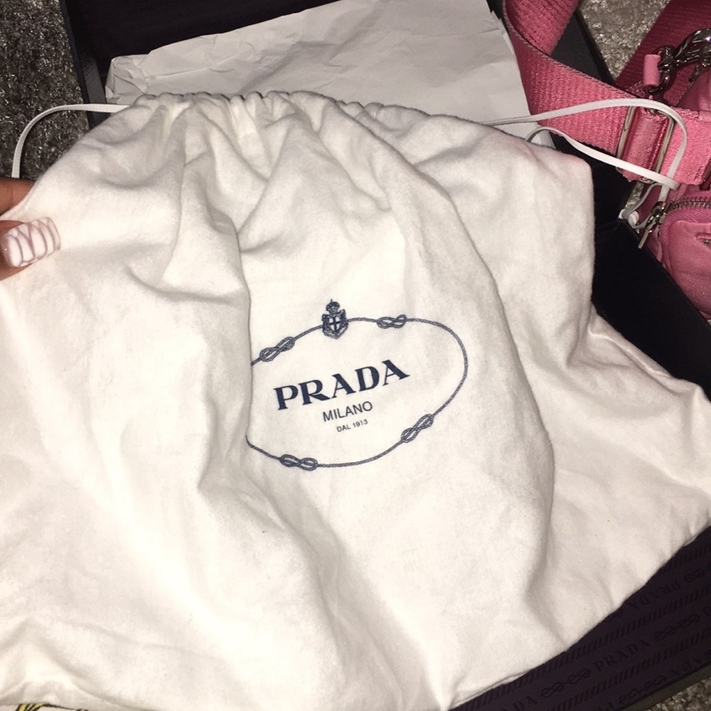 Prada cross body pink bag